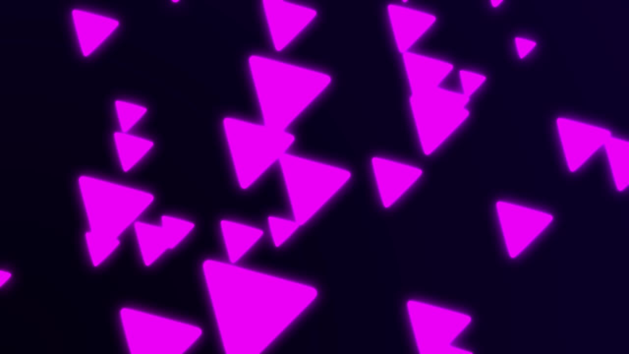 fondo de triángulo de 4k loopable - fondo de triángulos abstractos - fondo abstractamente geométrico suave - fondo de colores trillados - formas de colores geométricos triángulos - color rosa