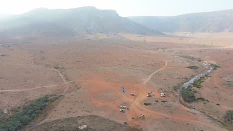 People-Camping-In-Desert-At-Socotra,-Yemen