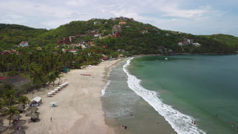 beautiful mexican beach day in zihuatanejo