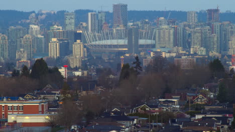 city of vancouver canada during sunrise