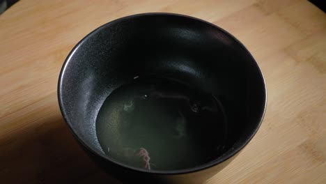 eggs are poured into bowl, egg yolk and egg white, cooking scrambled eggs