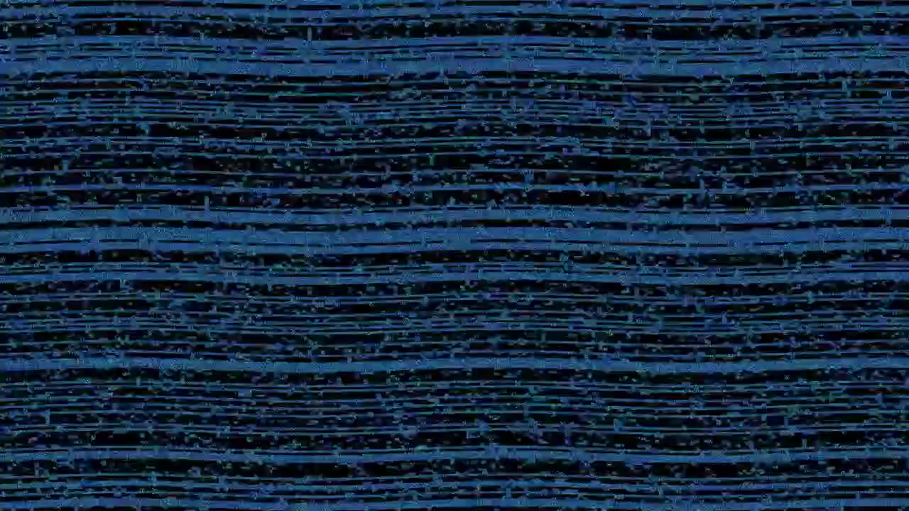 Abstract Digital Glitch Effect with Blue Horizontal Lines