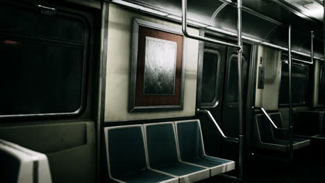 empty public transit subway metro train