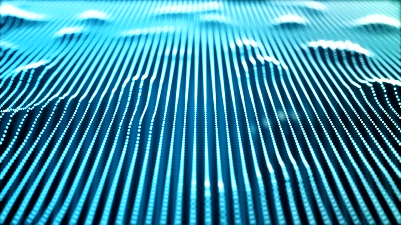 Retro colorful modern design of sound wave with loop animation