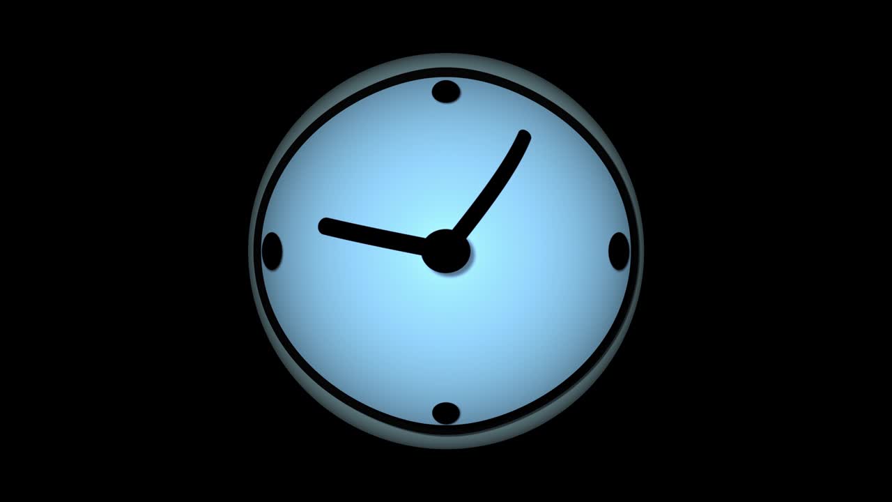 la velocidad de rotación de la manilla del reloj. animación del reloj de lapso de tiempo. rotación de la velocidad de la manila del reloj