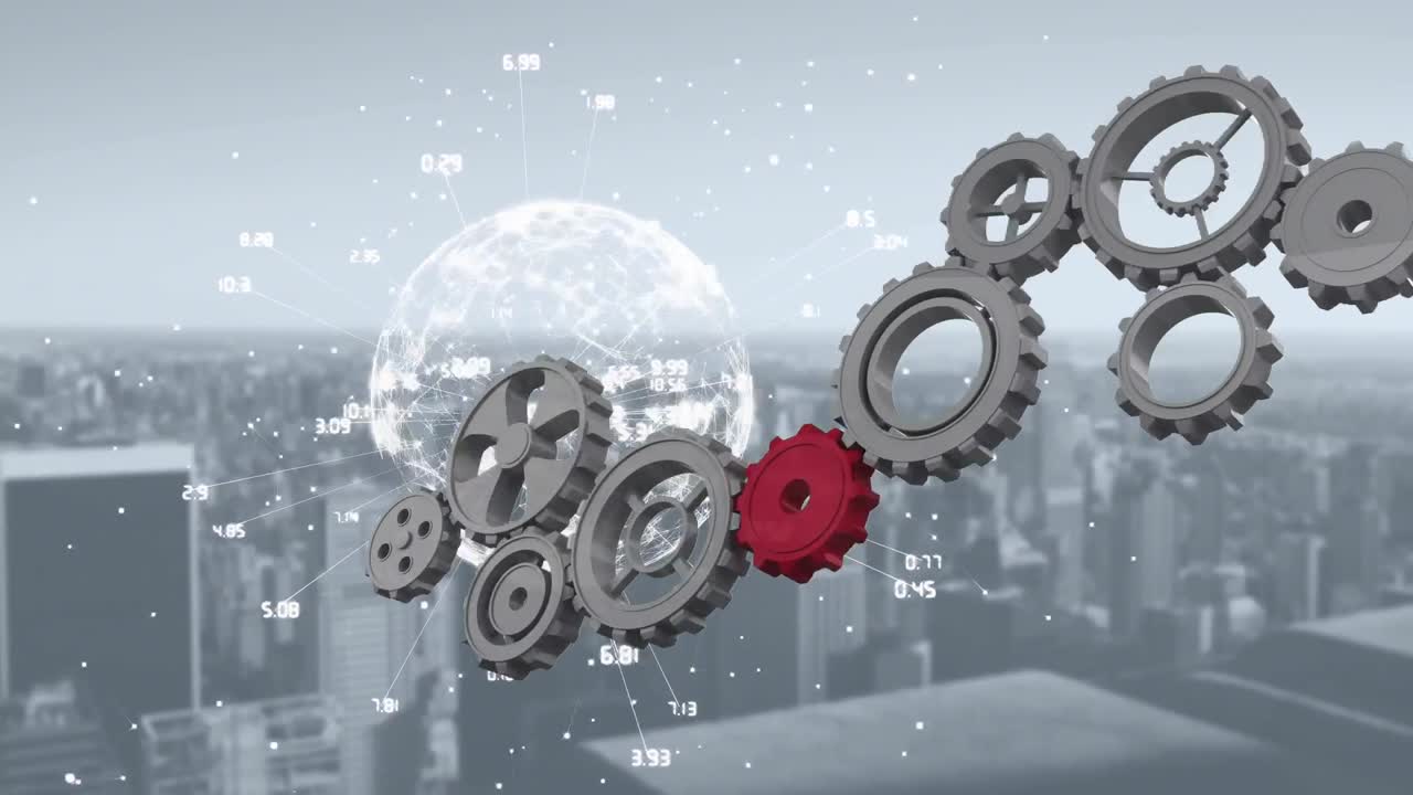 회전하는  ⁇ 과 함께 데이터 및 연결 네트워크와 함께 회전하는 지구