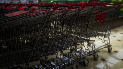 empty closed supermarket due covid-19 coronavirus epidemic