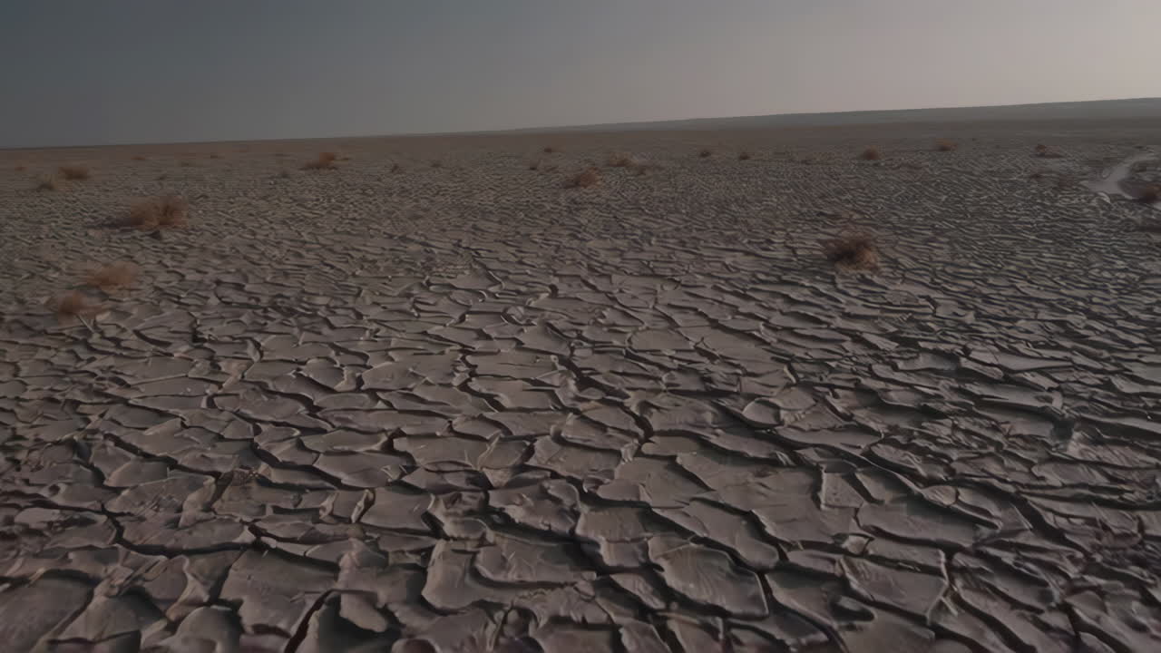 Dry Cracked Earth Landscape