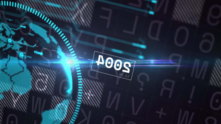 Animasjon av blå globus over databehandling på mørk bakgrunn