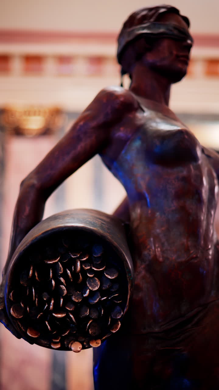 Monte Carlo, Monaco - November 24, 2024: La Fortune by Daphne du Barry in the Casino de Monte-Carlo. Vertical