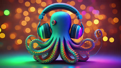 KI-generierter-Disco-Oktopus