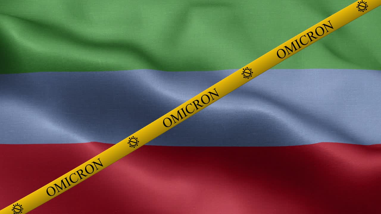 오미크론 변종과 다게스탄 발의 금지 줄무