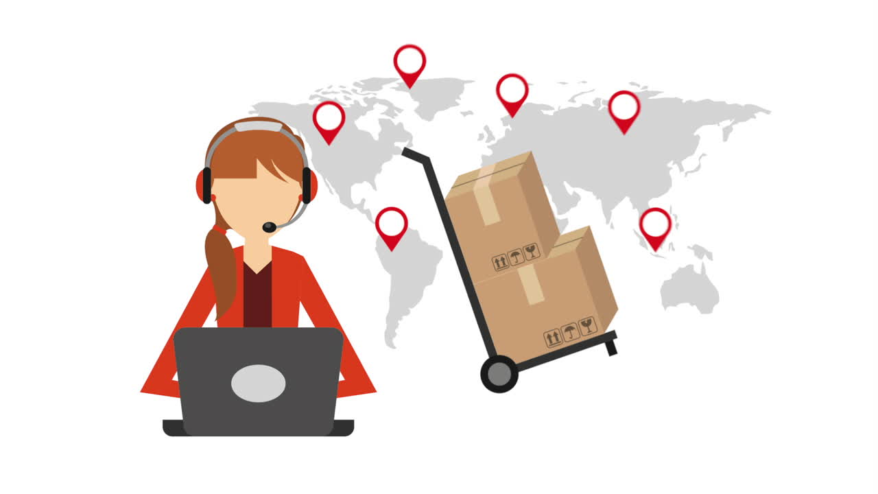 배달 서비스 디자인, 비디오 애니메이션