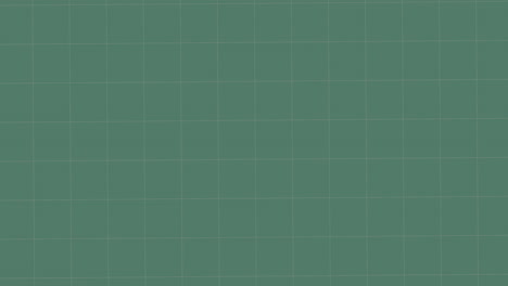 animation of telescope icon over grid network on green background with copy space