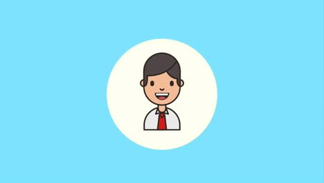 trabajo de la red de personajes de personas