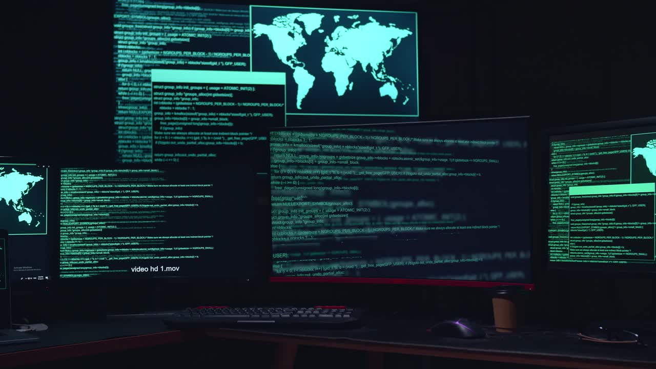 Code On Multiple Computer Screens