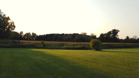 Field-next-to-the-Historic-site-at-the-Peter-Whitmer-Farm-location-in-New-York-in-Seneca-County-near-Waterloo-Mormon-or-The-Church-of-Jesus-Christ-of-Latter-day-Saints