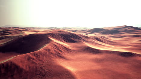 sand dunes at sunset in sahara desert in morocco