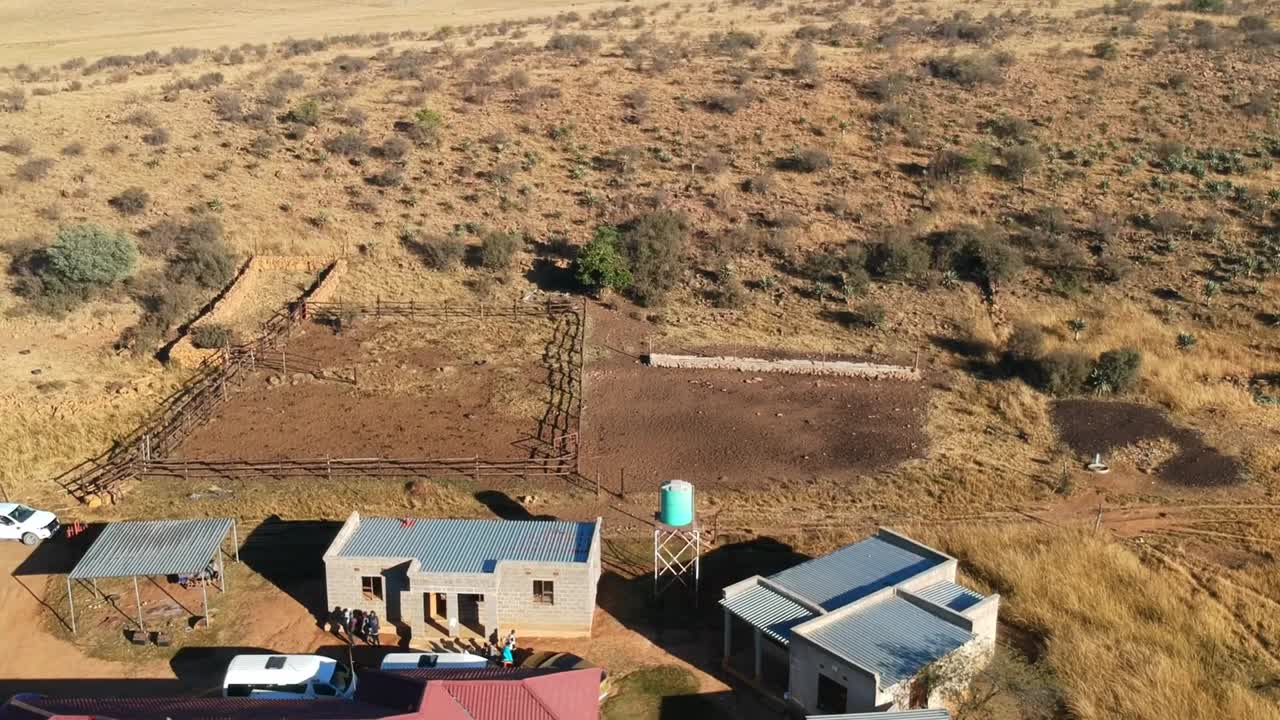 drone footage of KZN South Africa with mountain backdrops