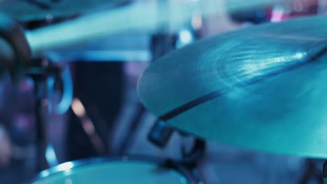 close-up of a cymbal