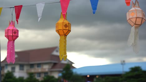 paper lantern on festival in country