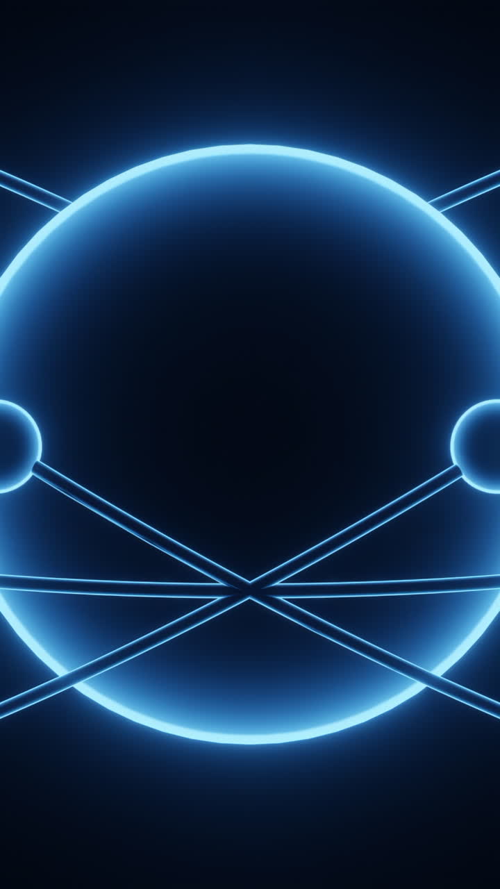 Abstrakt Neon Cirkel Design