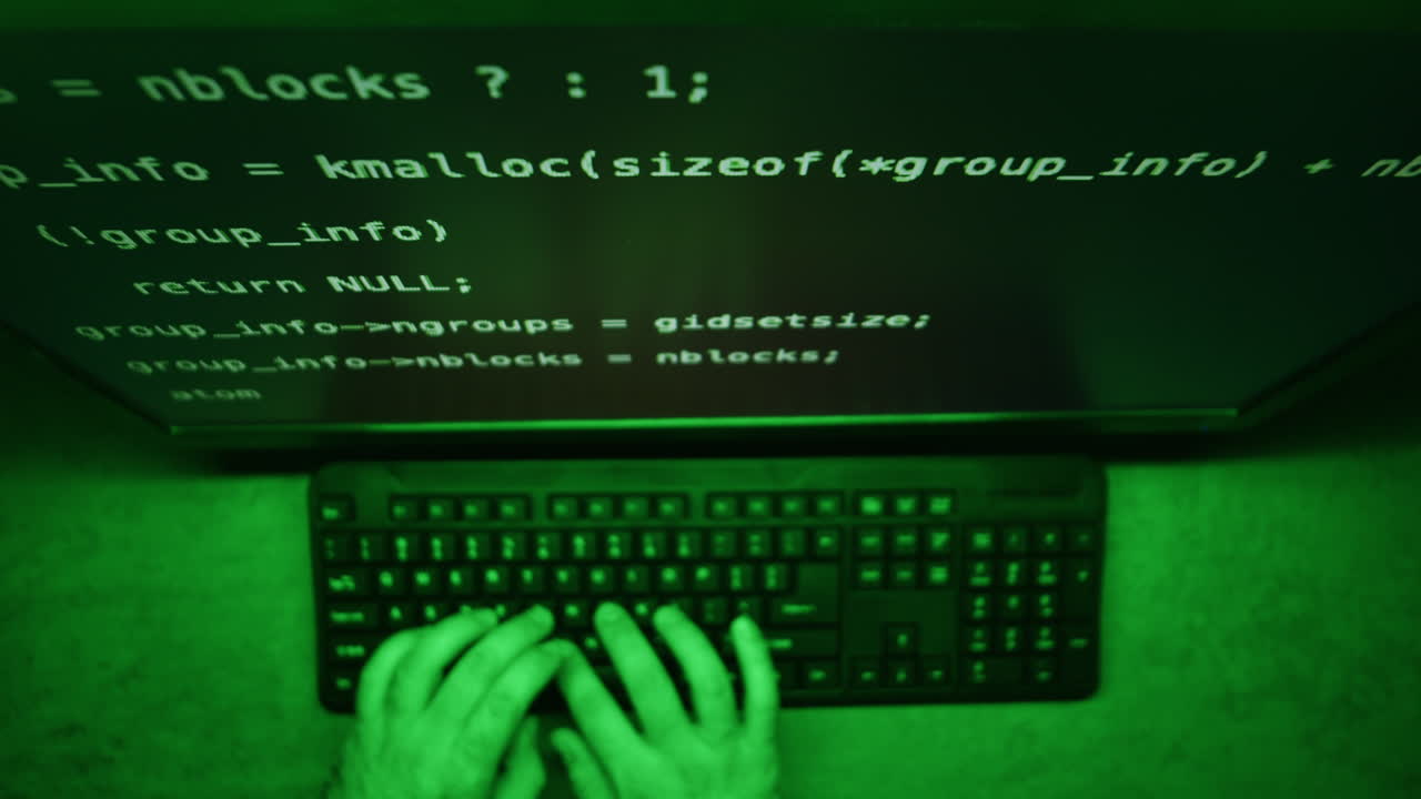 Person Coding on Computer