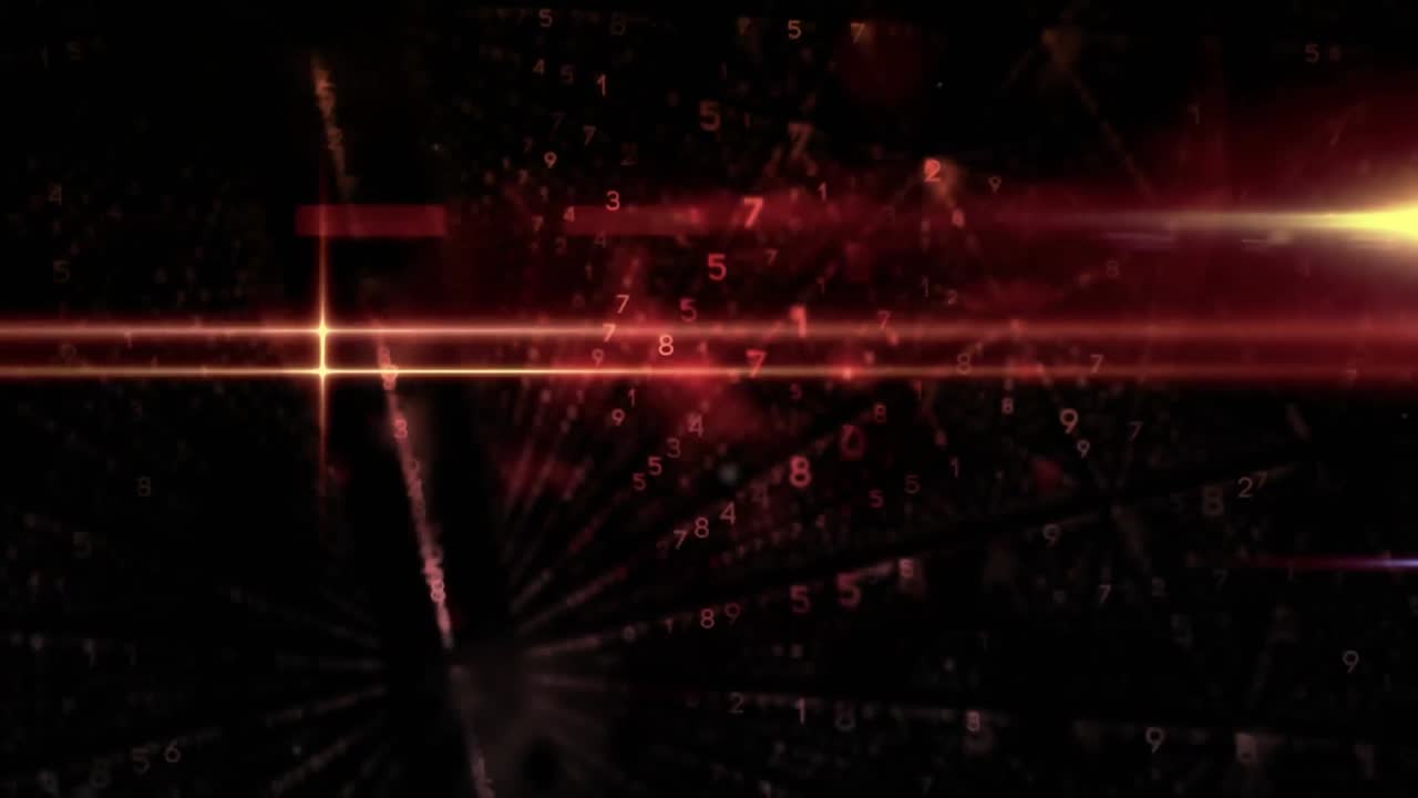 animación del procesamiento de datos en la placa de circuitos del procesador