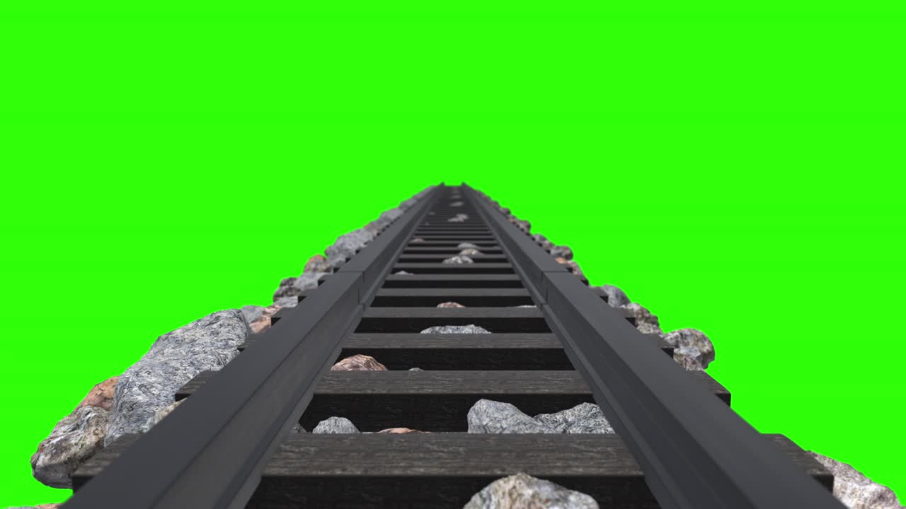 열차 트랙 전면