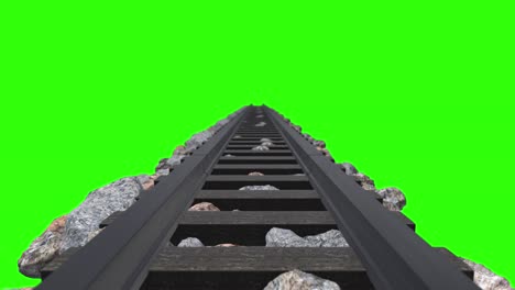 vías delanteras del tren