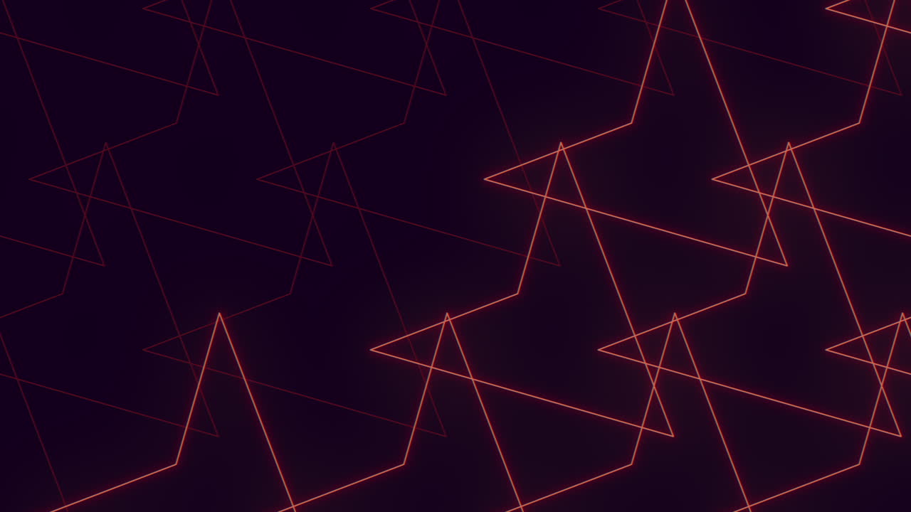 patrón de triángulos de neón rojo sobre degradado negro