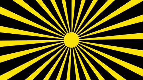 la animación del icono del sol.