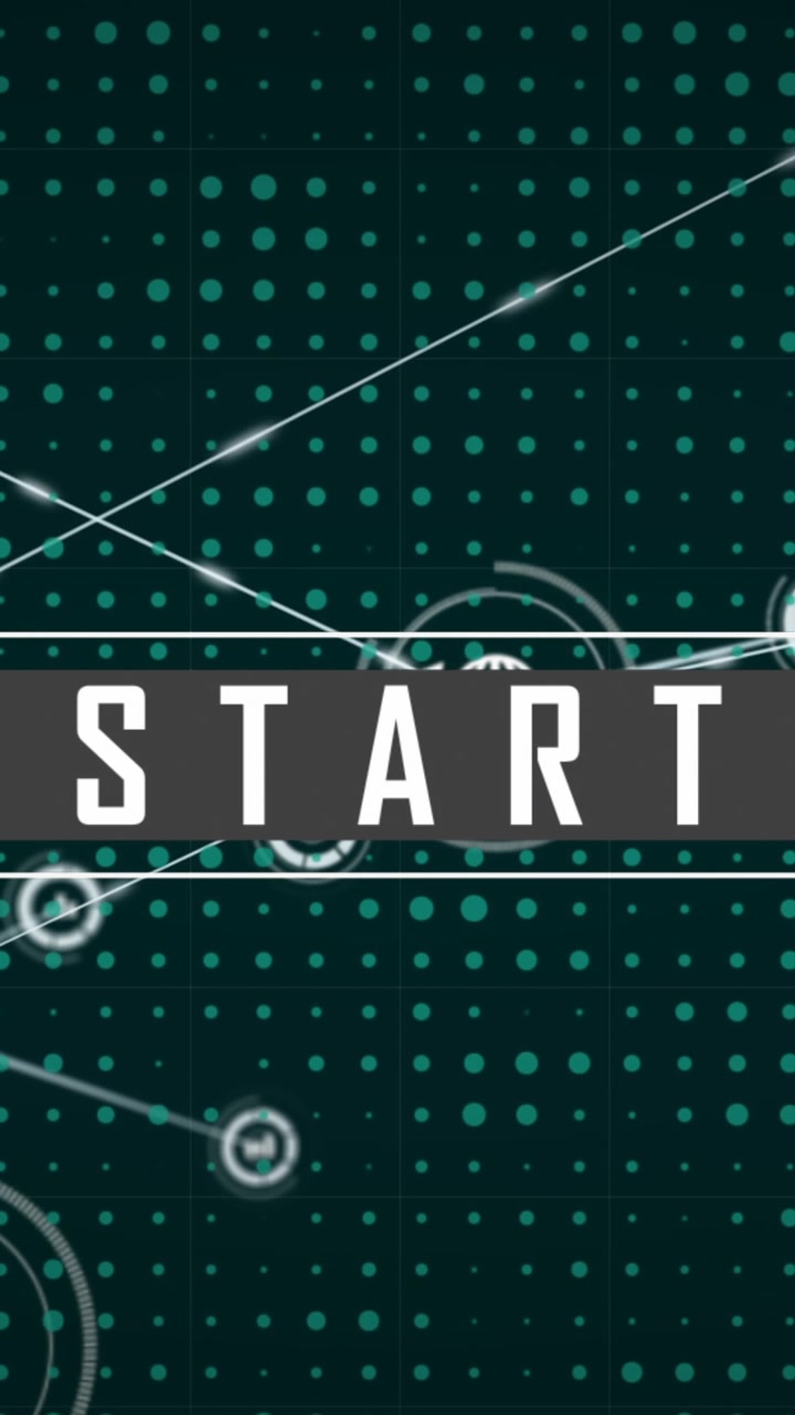 Animation of start text and connected graphs and globe with person icons