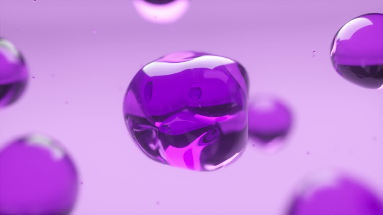 Abstract Purple Bubbles