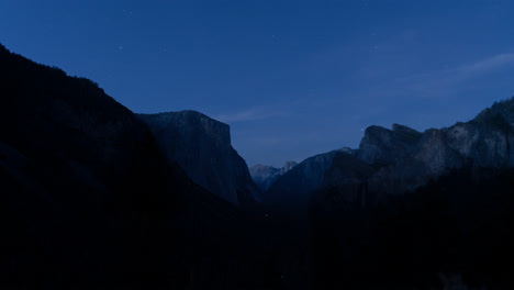 yosemite valley day to night time lapse