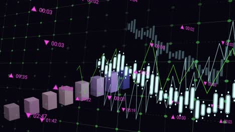 Animation-of-financial-data-processing-over-grid