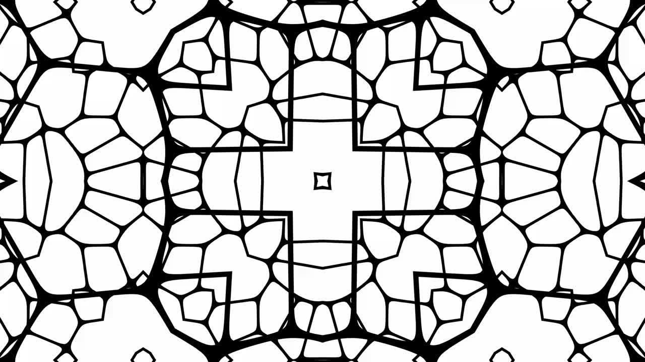 caleidoscopio efecto geométrico abstracto fondo