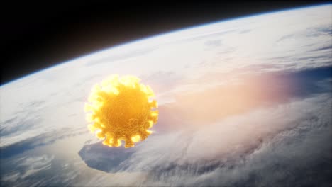 coronavirus covid-19 en la órbita de la tierra