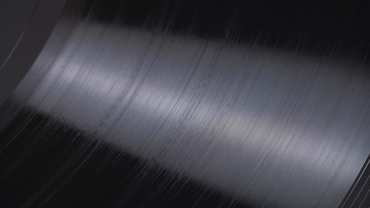 una toma de cerca de la rotación del vinilo.