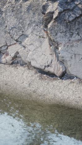 rocky cliff overlooking a river