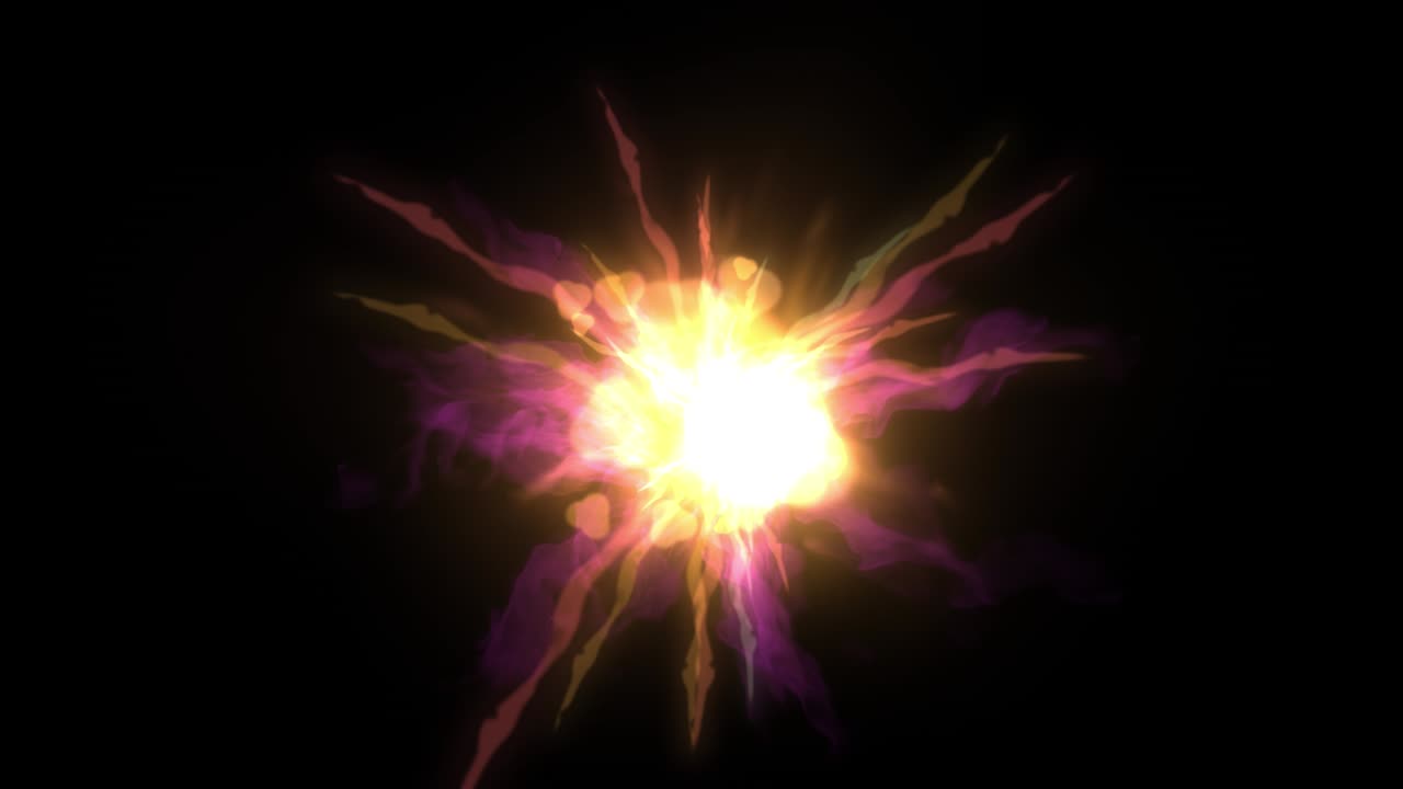 relámpago y plasma, material de video 4k del efecto de la colisión