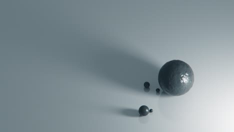 solar system on the white paper. 3d rendering seamless animation 3840x2160 uhd.