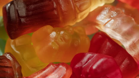 primer plano de caramelos de goma de colores