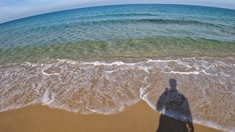 El-Silencio-De-La-Playa-De-Gaza-Debido-Al-Conflicto-Bélico-Fue-Grabado-Con-Una-Cámara-De-Acción.