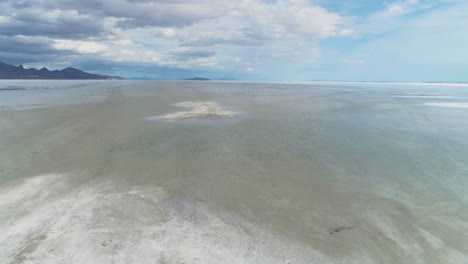 Beautiful-footage-of-a-man-on-a-salt-lake-in-Utah