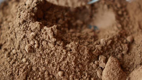 close up of cocoa powder