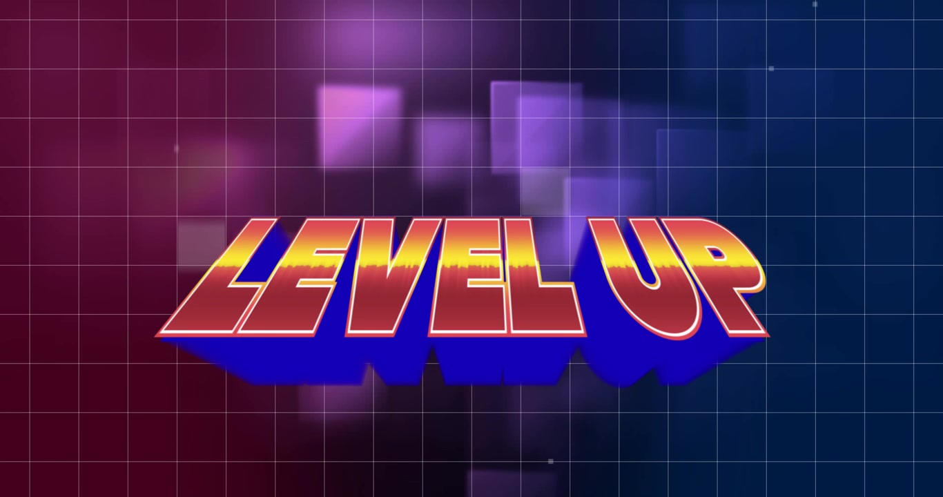 Start text and futuristic background