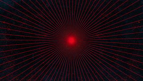 líneas de vértigo rojas con textura negra