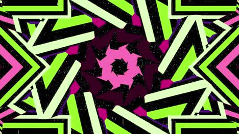 hypnotic neon shapes animation