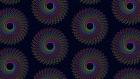 Colorful-spiral-pattern-on-black-background